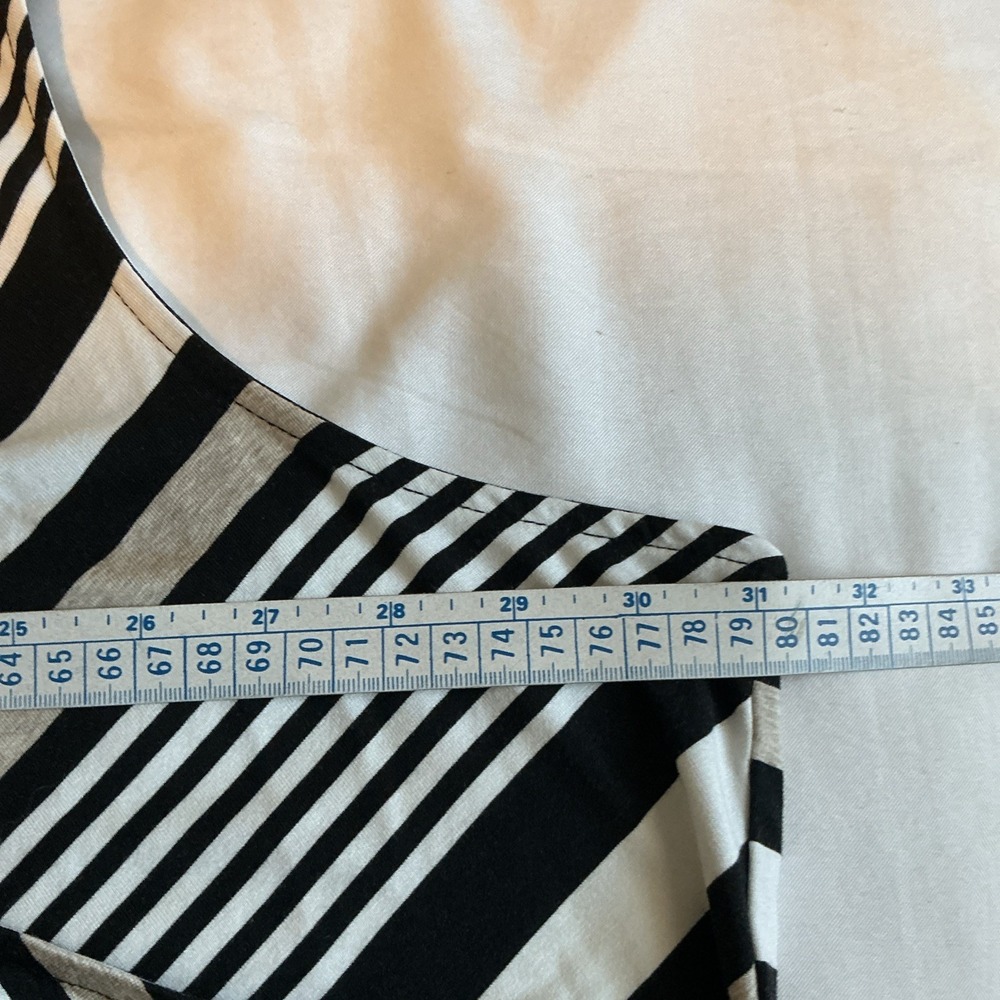 Catherines Neutral Striped Desert Springs Wrap Maxi Dress 4X 30/32W - Picture 11 of 11